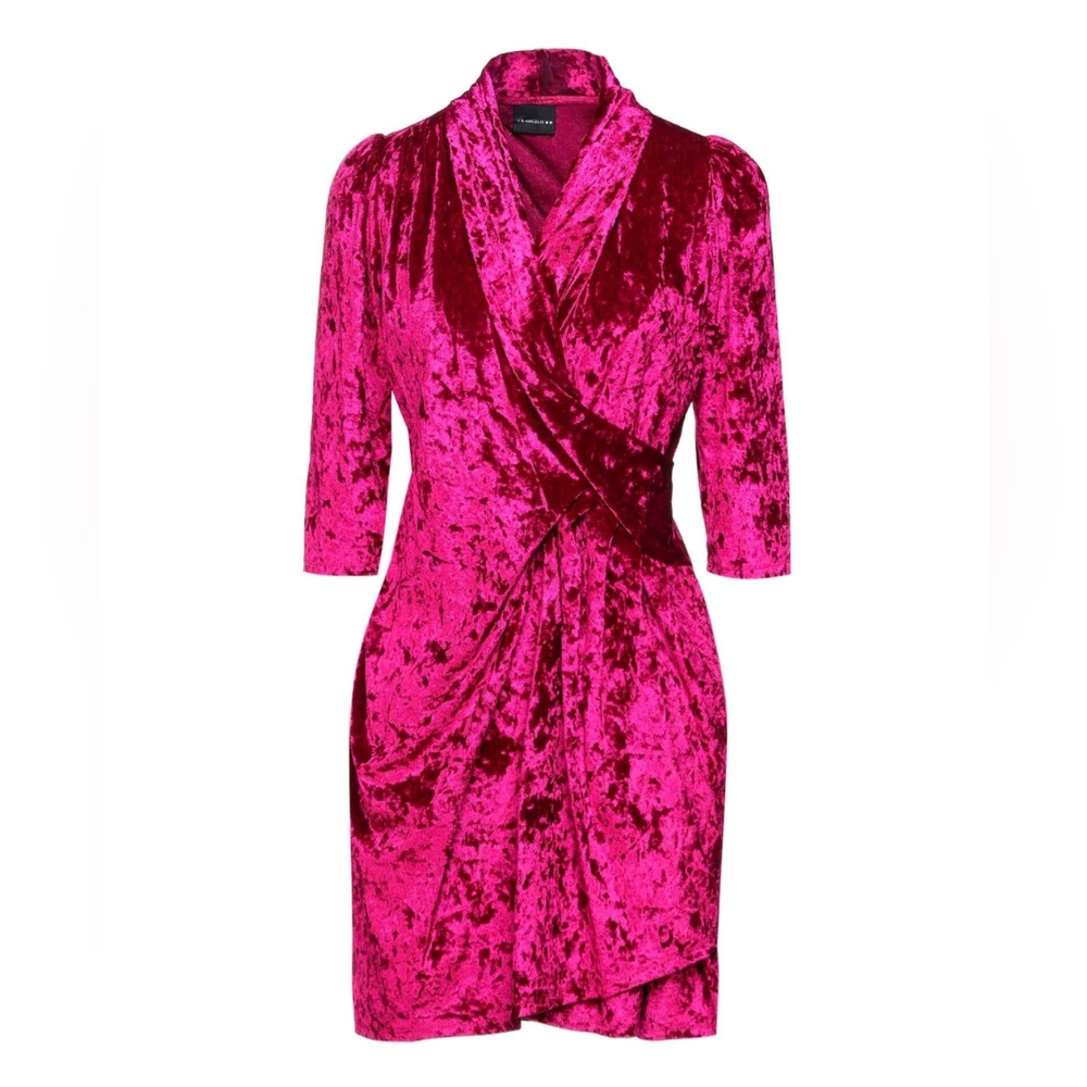 Marc Ellis Pink Velvet Dress